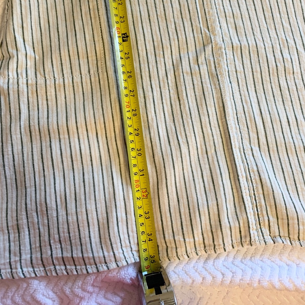 Max Studio Dresses | Max Studio, Medium, Linen Dress, Pockets |cream/black/tan - Picture 9 of 10
